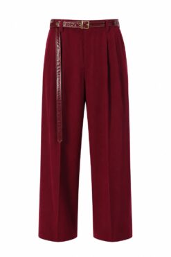 Pleated Belted Tailored Trousers – Udiahgebi 29 collection