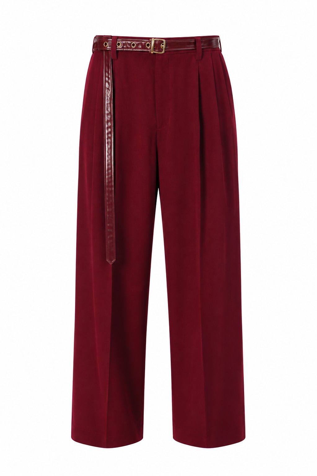 Pleated Belted Tailored Trousers – Udiahgebi 29 collection