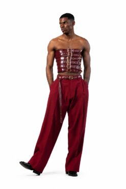 Pleated Belted Tailored Trousers – Udiahgebi 29 collection (view 2)