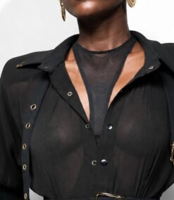 The Gilded Tri-Belted Shirt Dress – Udiahgebi 29 collection (view 3)